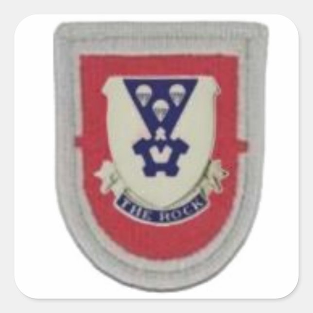 1ST BN 503D INFANTRY BERET FLASH/DUI STICKERS (Front)