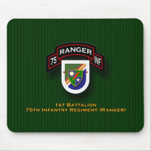 1st Bn, 75th Infantry - Rangers flash & scroll Mouse Pad
