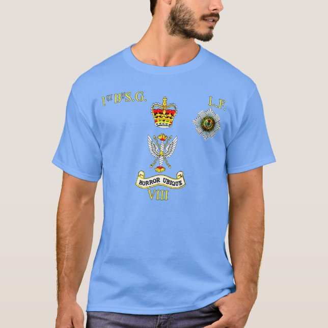 1st bn Scots Guards Left Flank T-Shirt (Front)