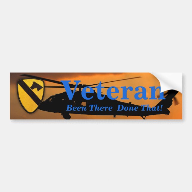 1st CAV DIV cavalry division veterans vets Bumper Sticker (Front)