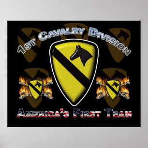 1st Cav Fort Hood Texas Poster