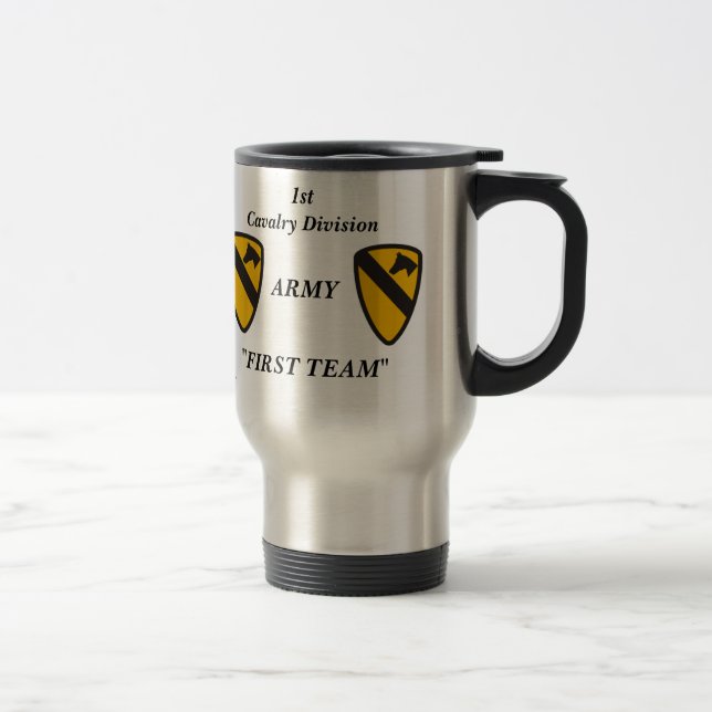 1st cav me travel mug (Right)