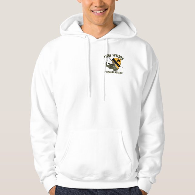 1st Cav Vet - UH60 Blackhawk Hoodie (Front)