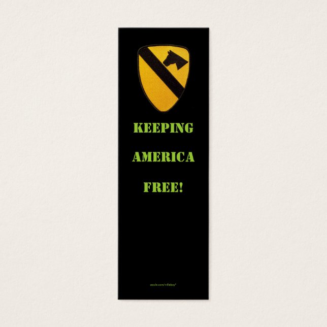 1st cavalry air cav war  veterans  bookmarker (Front)