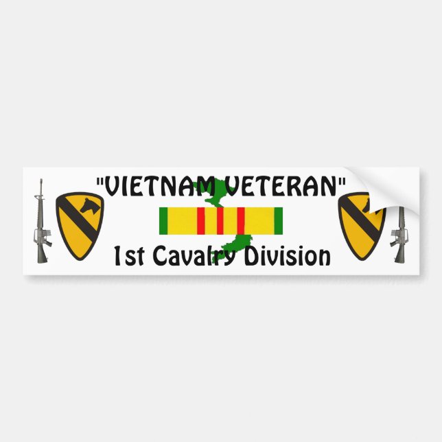 1st Cavalry Div bumper sticker (Front)