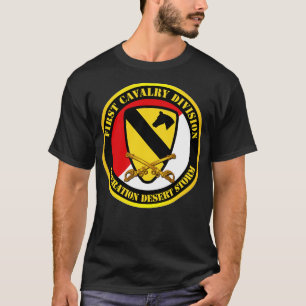 1st Cavalry Div Red White Operations Desert Storm T-Shirt