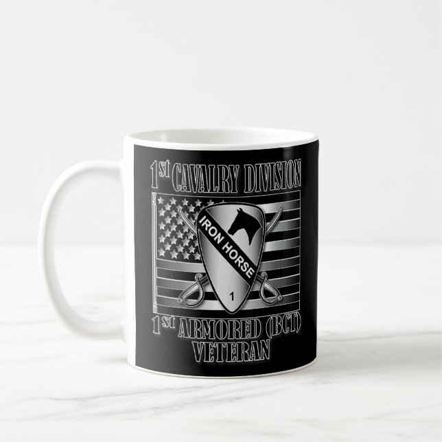 1st Cavalry Division 1st Armoured Bct Veteran Back Coffee Mug (Left)