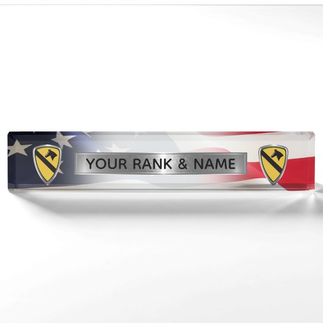 1st Cavalry Division - 1st CAV Nameplate (Front)