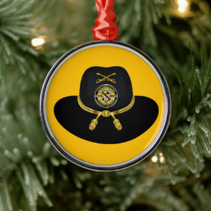 1st Cavalry Division Afghanistan Christmas Metal Tree Decoration