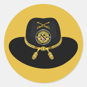 1st Cavalry Division Afghanistan Veteran Classic Round Sticker