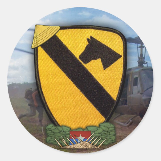 1st cavalry division air cav patch Stickers (Front)