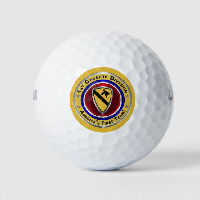 1st Cavalry Division - America’s First Team Golf Balls (Front)