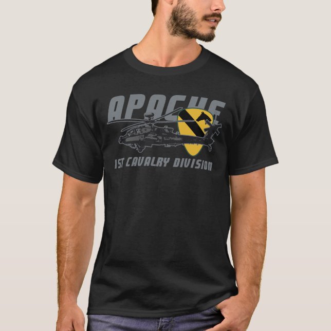 1st Cavalry Division | Attack Helicopter T-Shirt (Front)