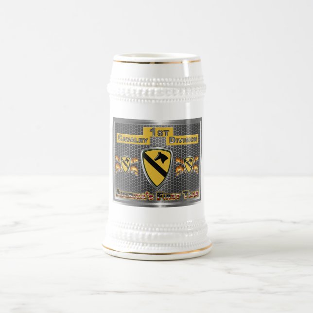 1st Cavalry Division Beer Stein (Center)