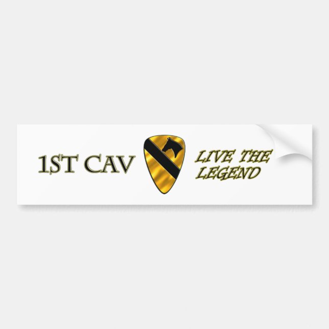 1st Cavalry Division Bumper Sticker (Front)
