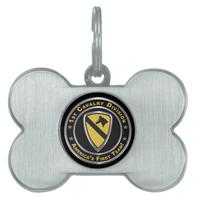 1st Cavalry Division CAV Pet ID Tag (Front)