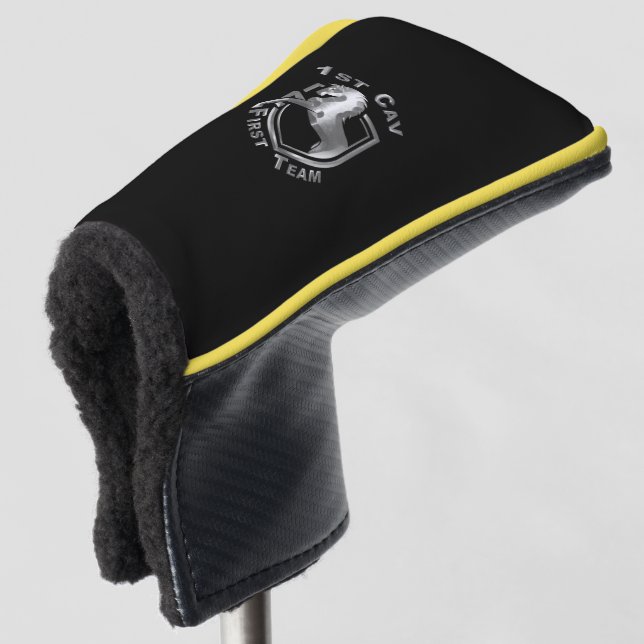 1st Cavalry Division "Custom Design" Golf Head Cover (3/4 Front)