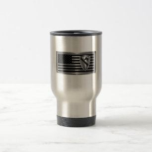 1st Cavalry Division Customised Flag Travel Mug