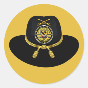 1st Cavalry Division Desert Storm Veteran Classic Round Sticker