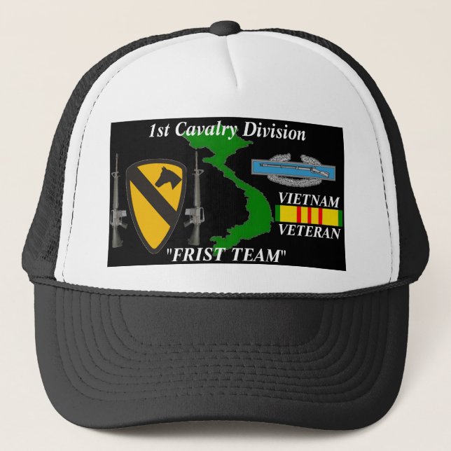1st Cavalry Division"First Team" Vietnam Ball Caps (Front)