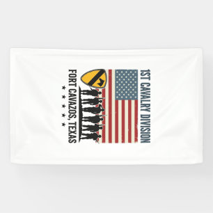 1st Cavalry Division Fort Hood Vintage Military Sh Banner