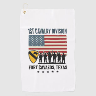 1st Cavalry Division Fort Hood Vintage Military Sh Golf Towel