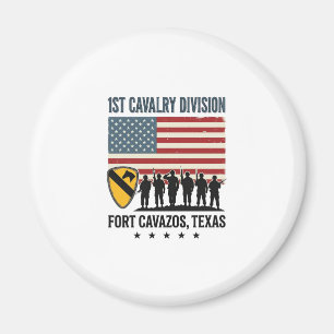 1st Cavalry Division Fort Hood Vintage Military Sh Magnet