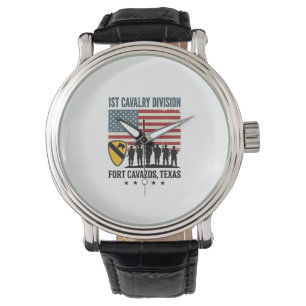 1st Cavalry Division Fort Hood Vintage Military Sh Watch