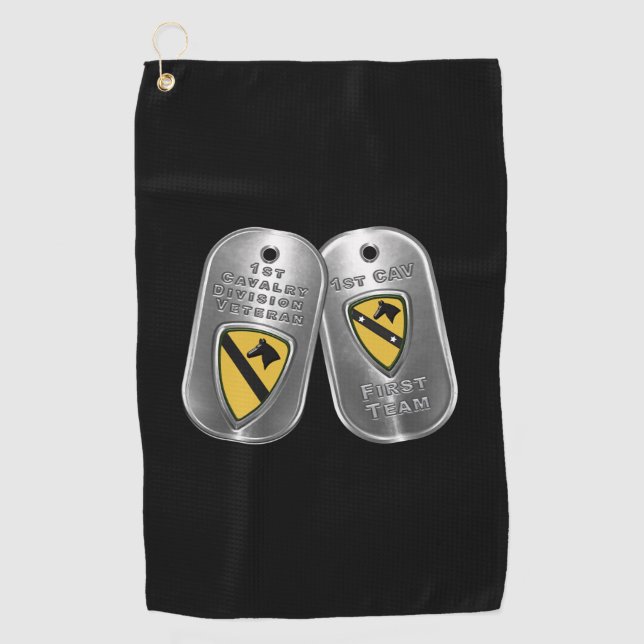 1st Cavalry Division    Golf Towel (Front)