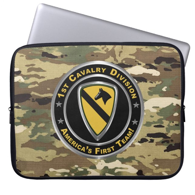 1st Cavalry Division  Laptop Sleeve (Front)