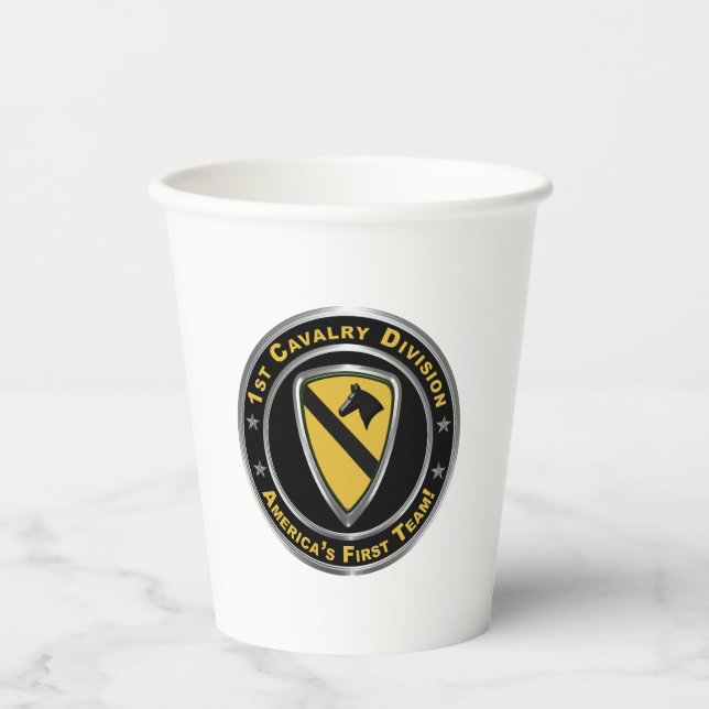 1st Cavalry Division  Paper Cups (Front)