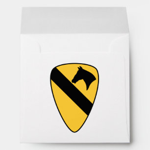 1st Cavalry Division Patch Patriotic Envelope