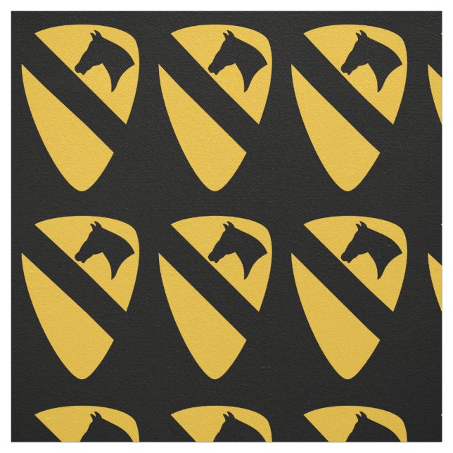 1st Cavalry Division Patch Patriotic Fabric (Swatch)