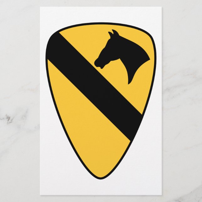 1st Cavalry Division Patch Patriotic Flyer (Front)