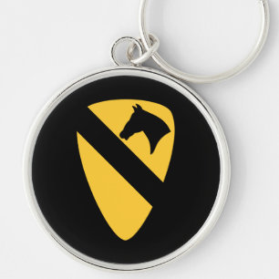 1st Cavalry Division Patch Patriotic Key Ring