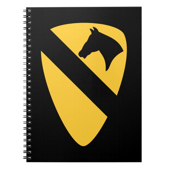 1st Cavalry Division Patch Patriotic Notebook (Front)