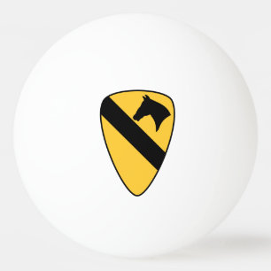 1st Cavalry Division Patch Patriotic Ping Pong Ball