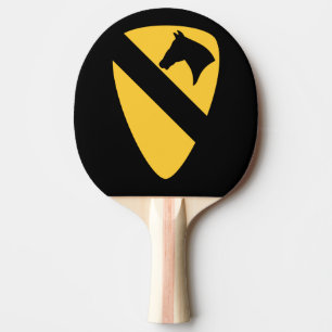 1st Cavalry Division Patch Patriotic Ping Pong Paddle