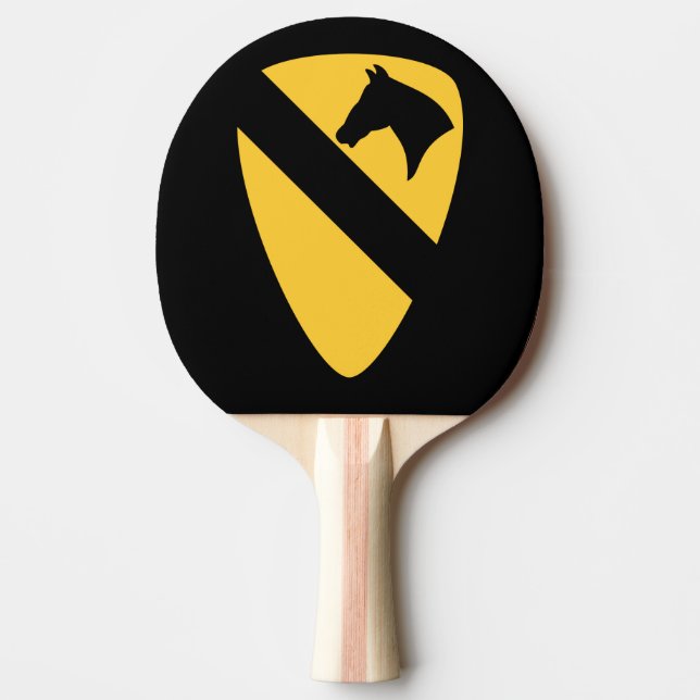 1st Cavalry Division Patch Patriotic Ping Pong Paddle (Front)