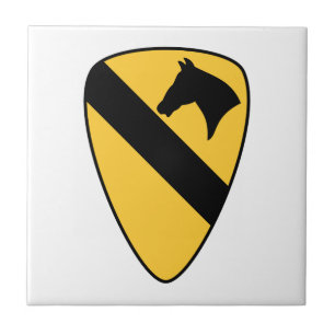 1st Cavalry Division Patch Patriotic Tile