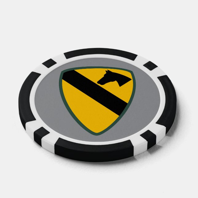 1st Cavalry Division Patch Poker Chips (Single)