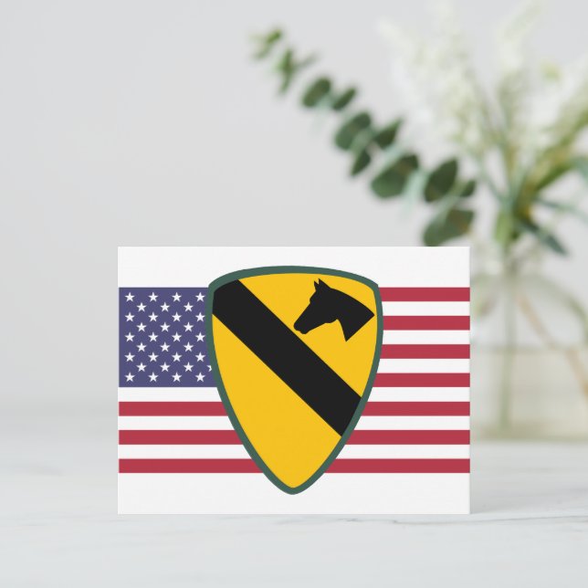 1st Cavalry Division Patch United States Postcard (Standing Front)