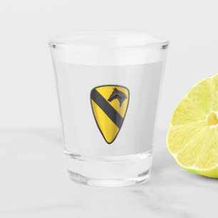 1st Cavalry Division Shot Glass