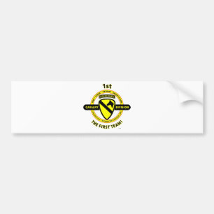 1ST CAVALRY DIVISION "THE FIRST TEAM" BUMPER STICKER