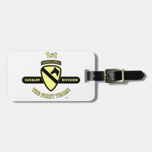 1ST CAVALRY DIVISION "THE FIRST TEAM" LUGGAGE TAG