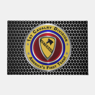 1st Cavalry Division Veteran Doormat