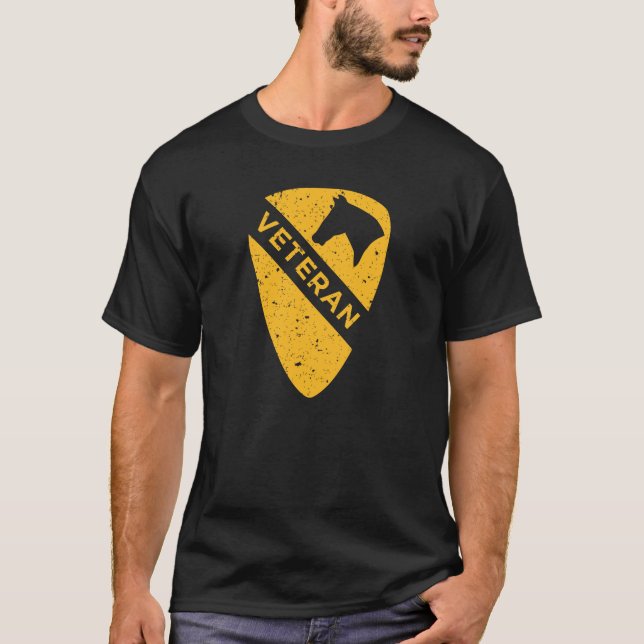1st Cavalry Division - Veteran (Weathered) T-Shirt (Front)
