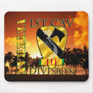 1st Cavalry Division Vietnam Veteran Mouse Pad