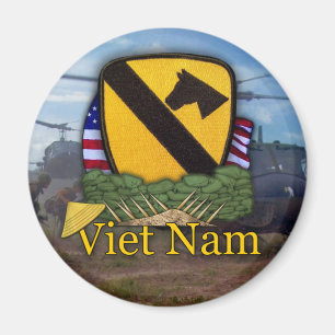 1st cavalry vietnam air cav vets patch Magnet