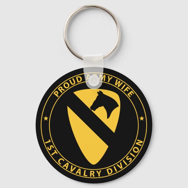 1st Cavalry Wife Key Ring (Front)
